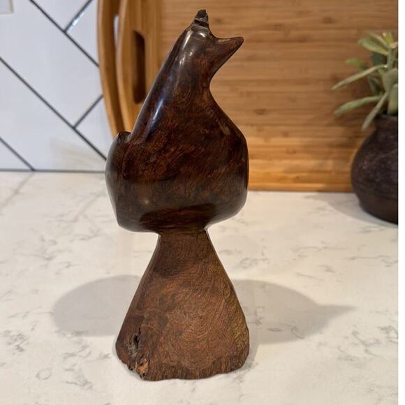 Vintage Ironwood Seri Quail Hand carved Sculpture, Kino Indians of Mexico 9” - Picture 4 of 8